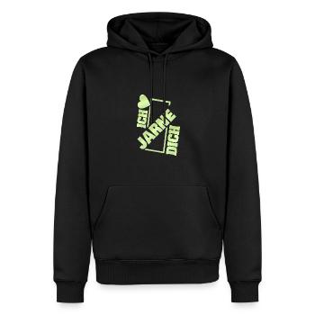 Liebespaar für Jarne Couple Liebe - Männer Premium Bio Hoodie - Schwarz - Vorne - Nico (187cm)