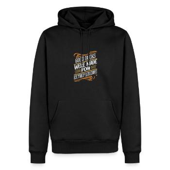 Les bons livres ont été faits pour les entrepreneurs - Sweat à capuche Premium bio Homme - noir - Devant - Nico (187cm)