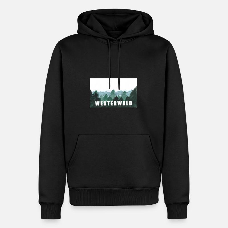 Westerwald - Sweat à capuche Premium bio Homme - noir