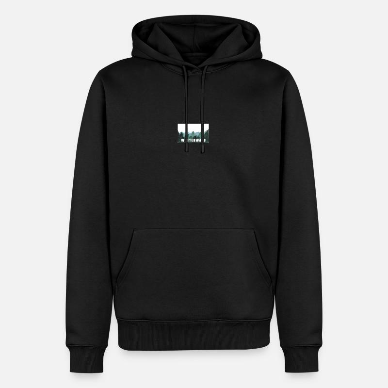 Westerwald - Männer Premium Bio Hoodie - Schwarz