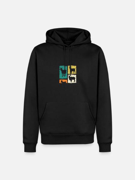Goats - Men’s Premium Organic Hoodie - black
