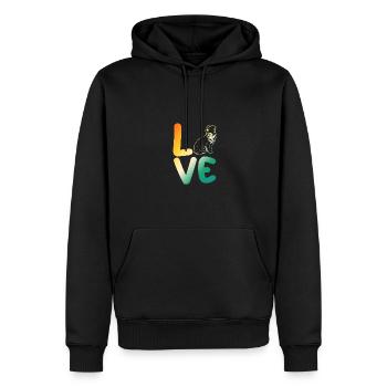 Border Collie - Männer Premium Bio Hoodie - Schwarz - Vorne - Nico (187cm)