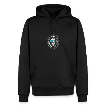 Leo Frank - Men’s Premium Organic Hoodie - black - Front - Nico (187cm)