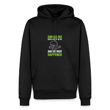 Ich bin nie Tierarzt gegangen Komiker Gift - Männer Premium Bio Hoodie - Schwarz - Vorne - Nico (187cm)