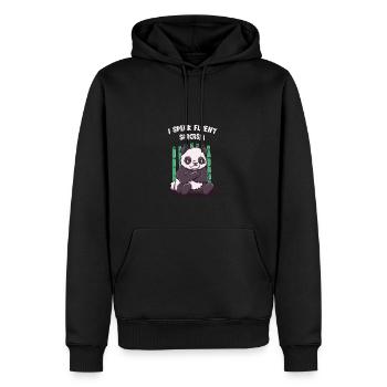 Je parle couramment sarcasme amis drôles Hum - Sweat à capuche Premium bio Homme - noir - Devant - Nico (187cm)