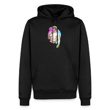 Michel-Ange David Statue Moderne Urbain Cadeau - Sweat à capuche Premium bio Homme - noir - Devant - Nico (187cm)