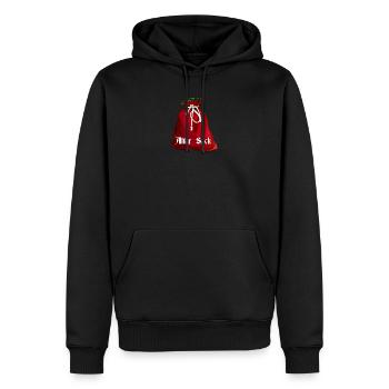 Vieux sac - Sweat à capuche Premium bio Homme - noir - Devant - Nico (187cm)