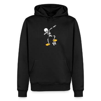 Dab dabbing squelette Pays-Bas Orange Championnat d’Europe de football - Sweat à capuche Premium bio Homme - noir - Devant - Nico (187cm)