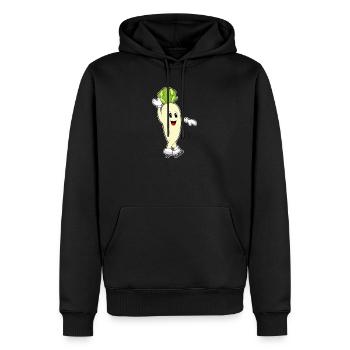 Radieschen Eislaufen Schlittschuhe - Männer Premium Bio Hoodie - Schwarz - Vorne - Nico (187cm)