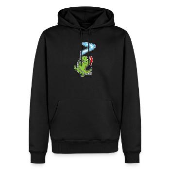7th Birthday Dinosaur - Men’s Premium Organic Hoodie - black - Front - Nico (187cm)