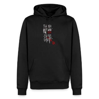 Jeu tactique circulaire - Sweat à capuche Premium bio Homme - noir - Devant - Nico (187cm)