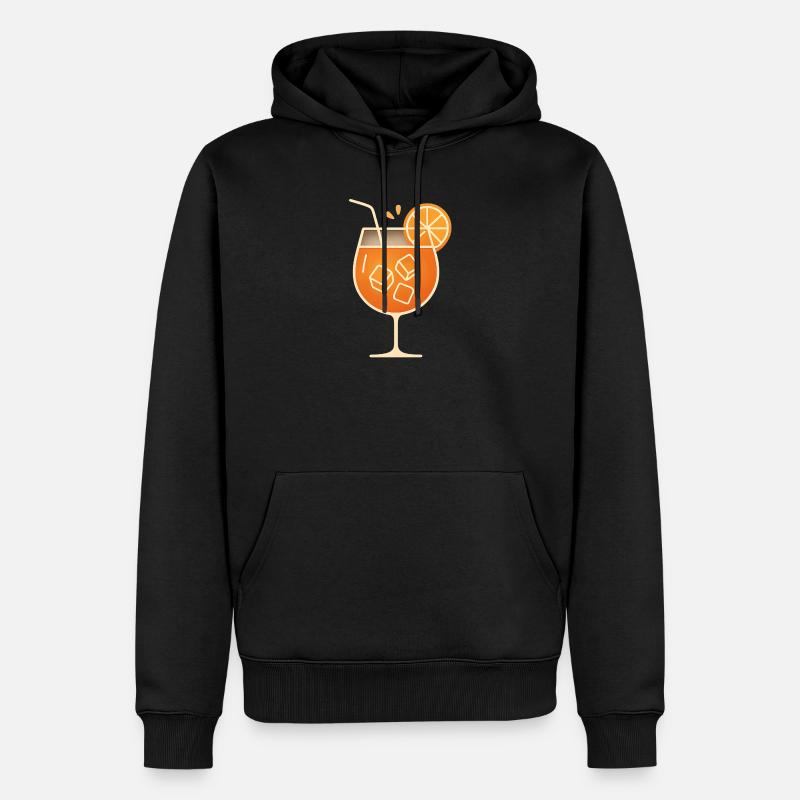 Party Spritz Glas Geschenkidee - Männer Premium Bio Hoodie - Schwarz