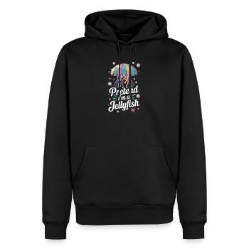 Faites comme si j’étais une méduse Expression de méduse colorée pour - Sweat à capuche Premium bio Homme - noir - Devant - Nico (187cm)