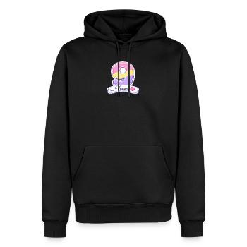 Geburtstags-9-Pastel anpassbar - Männer Premium Bio Hoodie - Schwarz - Vorne - Nico (187cm)