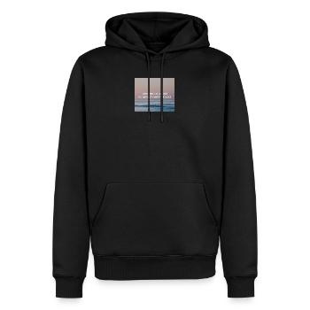 Ich will nur - Philipp Poisel - Männer Premium Bio Hoodie - Schwarz - Vorne - Nico (187cm)