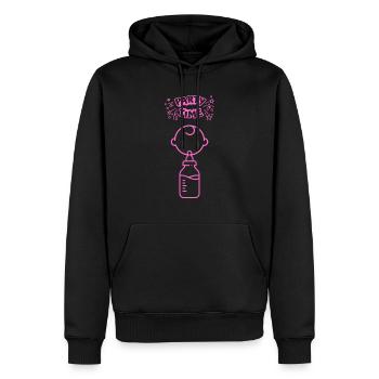 Pinkel Party 3 Mädchen - Männer Premium Bio Hoodie - Schwarz - Vorne - Nico (187cm)
