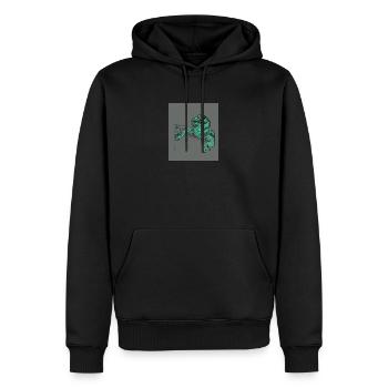 BH GZ Krokodil 2 0 - Männer Premium Bio Hoodie - Schwarz - Vorne - Nico (187cm)