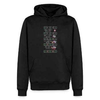 Weihnachten Humor Lustig Ein Glühwein Wichtel - Männer Premium Bio Hoodie - Schwarz - Vorne - Nico (187cm)