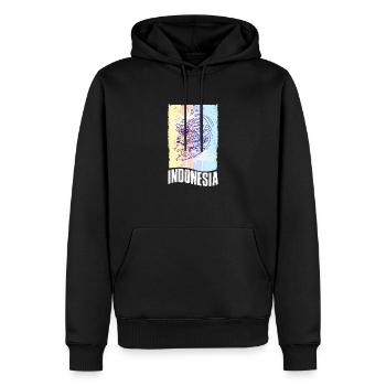Indonesien Urlaub Barong Surfer Sommer Welle - Männer Premium Bio Hoodie - Schwarz - Vorne - Nico (187cm)