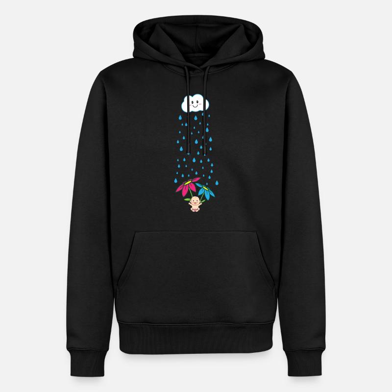Shirt de maternité douce - Sweat à capuche Premium bio Homme - noir