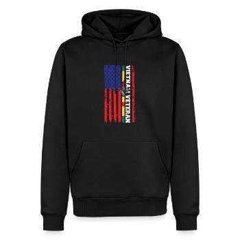 Vietnam Veteran USA Geschenk - Männer Premium Bio Hoodie - Schwarz - Vorne - Nico (187cm)