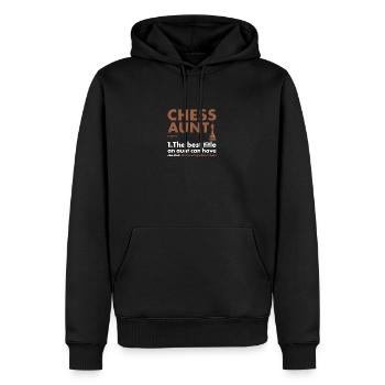 Chess Player Aunt Definition Chess - Männer Premium Bio Hoodie - Schwarz - Vorne - Nico (187cm)