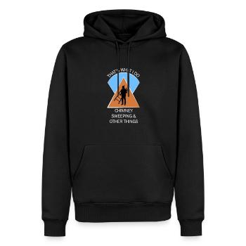Schornsteinfeger Schlotfeger - Männer Premium Bio Hoodie - Schwarz - Vorne - Nico (187cm)