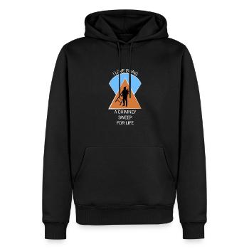 Schornsteinfeger Schlotfeger - Männer Premium Bio Hoodie - Schwarz - Vorne - Nico (187cm)