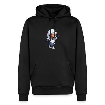 Touchdown Champion : le talent du football en action - Sweat à capuche Premium bio Homme - noir - Devant - Nico (187cm)