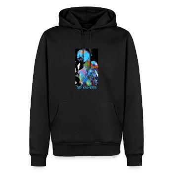 Viviannne Westwood, Westwood, graffiti, RIP - Sweat à capuche Premium bio Homme - noir - Devant - Nico (187cm)