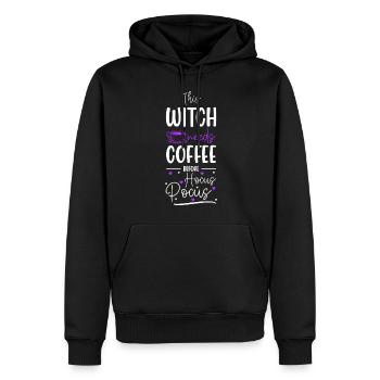 Balai de sorcière Wicca Magic Walpurgis Night - Sweat à capuche Premium bio Homme - noir - Devant - Nico (187cm)