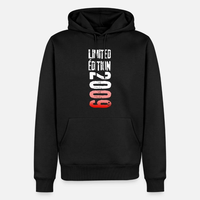 LIMITED EDITION 2009 - Sweat à capuche Premium bio Homme - noir