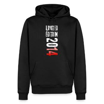 LIMITED EDITION 2014 - Sweat à capuche Premium bio Homme - noir - Devant - Nico (187cm)