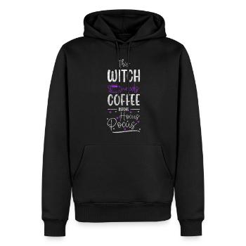 Monstres de sorts de sorcière - Sweat à capuche Premium bio Homme - noir - Devant - Nico (187cm)