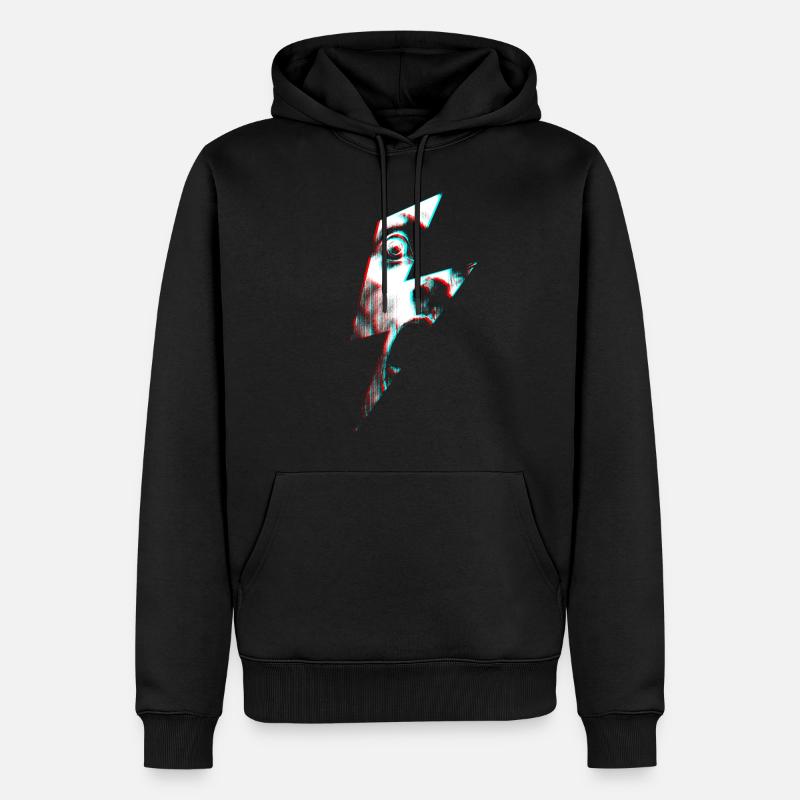 Geblitzte Rotverschiebung - Männer Premium Bio Hoodie - Schwarz