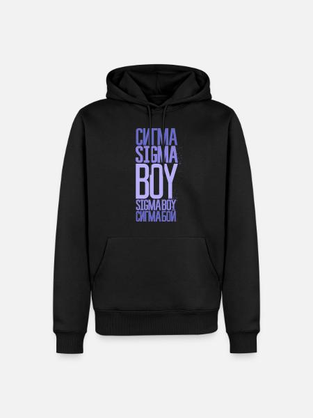 Sigma Boy - Viral song & TikTok trend inspired - Men’s Premium Organic Hoodie - black