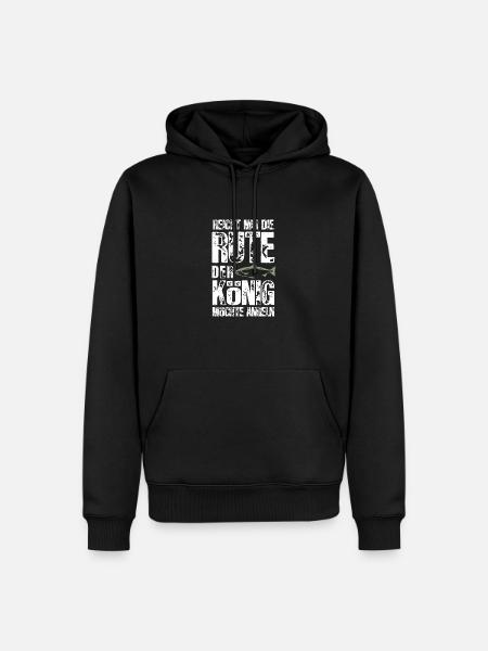 Angeln - Männer Premium Bio Hoodie - Schwarz