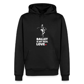 Ballett Liebe - Männer Premium Bio Hoodie - Schwarz - Vorne - Nico (187cm)