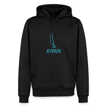 Trumpet for Athur brass band trumpets - Men’s Premium Organic Hoodie - black - Front - Nico (187cm)