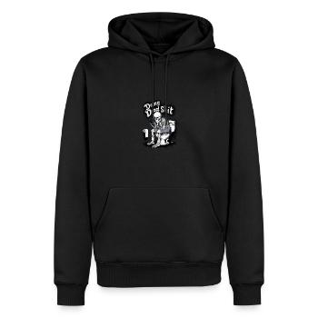 Doing Dad Shit Funny Skeleton Fathers Day - Men’s Premium Organic Hoodie - black - Front - Nico (187cm)