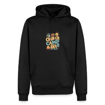 À l’époque de mon camp d’église VBS, Bible Camp Fun - Sweat à capuche Premium bio Homme - noir - Devant - Nico (187cm)