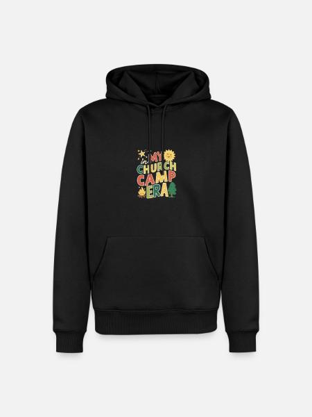 In My Church Camp Era VBS, Bible Camp Fun - Männer Premium Bio Hoodie - Schwarz