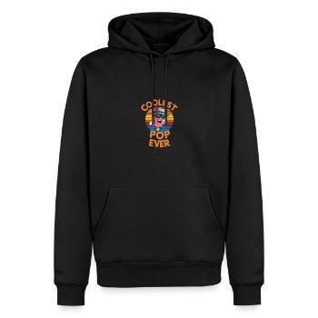 Coolest Pop Ever Fun Popsicle Dad - Männer Premium Bio Hoodie - Schwarz - Vorne - Nico (187cm)