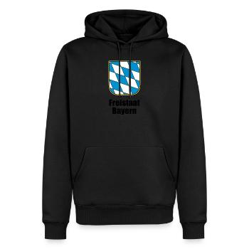 Freistaat Bayern - Männer Premium Bio Hoodie - Schwarz - Vorne - Nico (187cm)