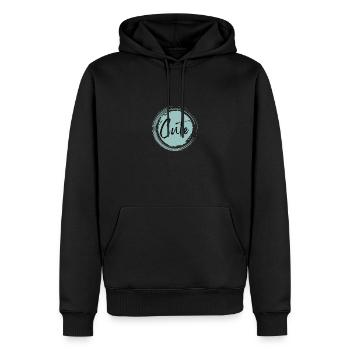 Mignon - Sweat à capuche Premium bio Homme - noir - Devant - Nico (187cm)