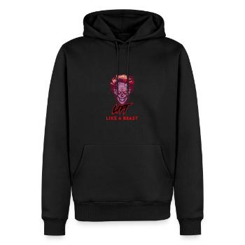 Heben Sie wie ein Biest - Männer Premium Bio Hoodie - Schwarz - Vorne - Nico (187cm)