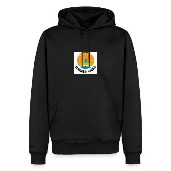 Summer Vibes - Sweat à capuche Premium bio Homme - noir - Devant - Nico (187cm)