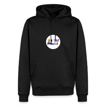 Ally - LGBTIQ Queer Gay Pride CSD Verbündetenschaf - Männer Premium Bio Hoodie - Schwarz - Vorne - Nico (187cm)