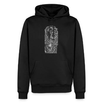 cockerSpaniel noir - M - Sweat à capuche Premium bio Homme - noir - Devant - Nico (187cm)