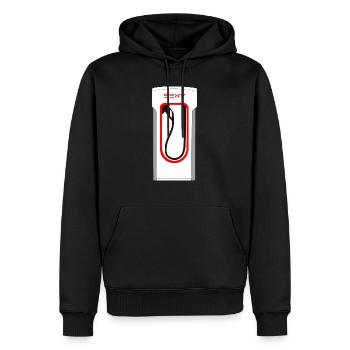 Sexy Supercharger - Männer Premium Bio Hoodie - Schwarz - Vorne - Nico (187cm)